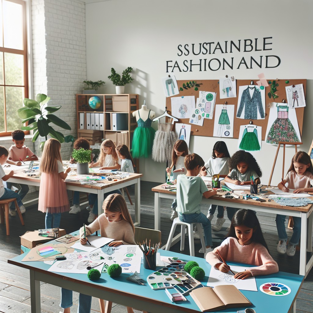 Curso de Design de Marcas de Moda Sustentável para Crianças