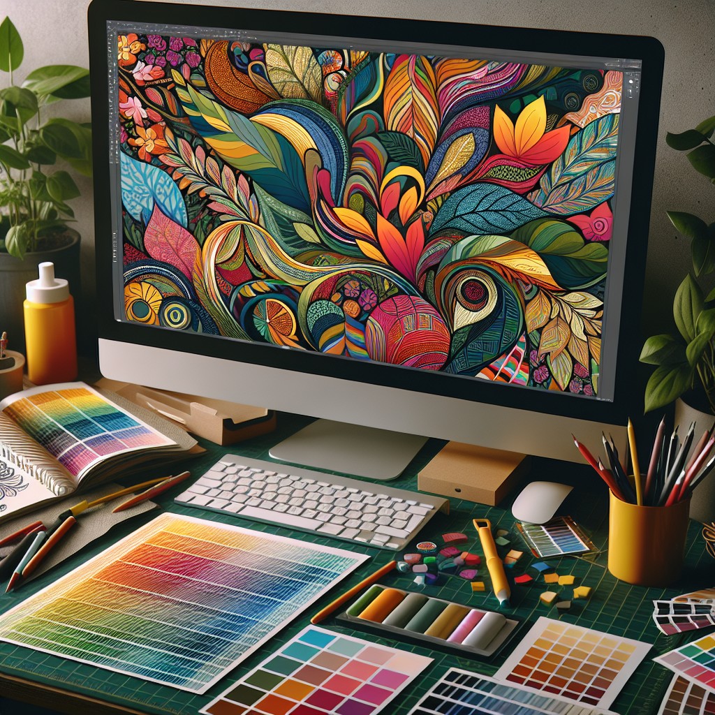 Curso de Design de Estampas Botânicas Abstratas