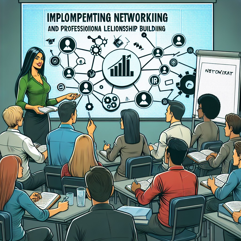 Implementação de estratégias de networking e relacionamento profissional