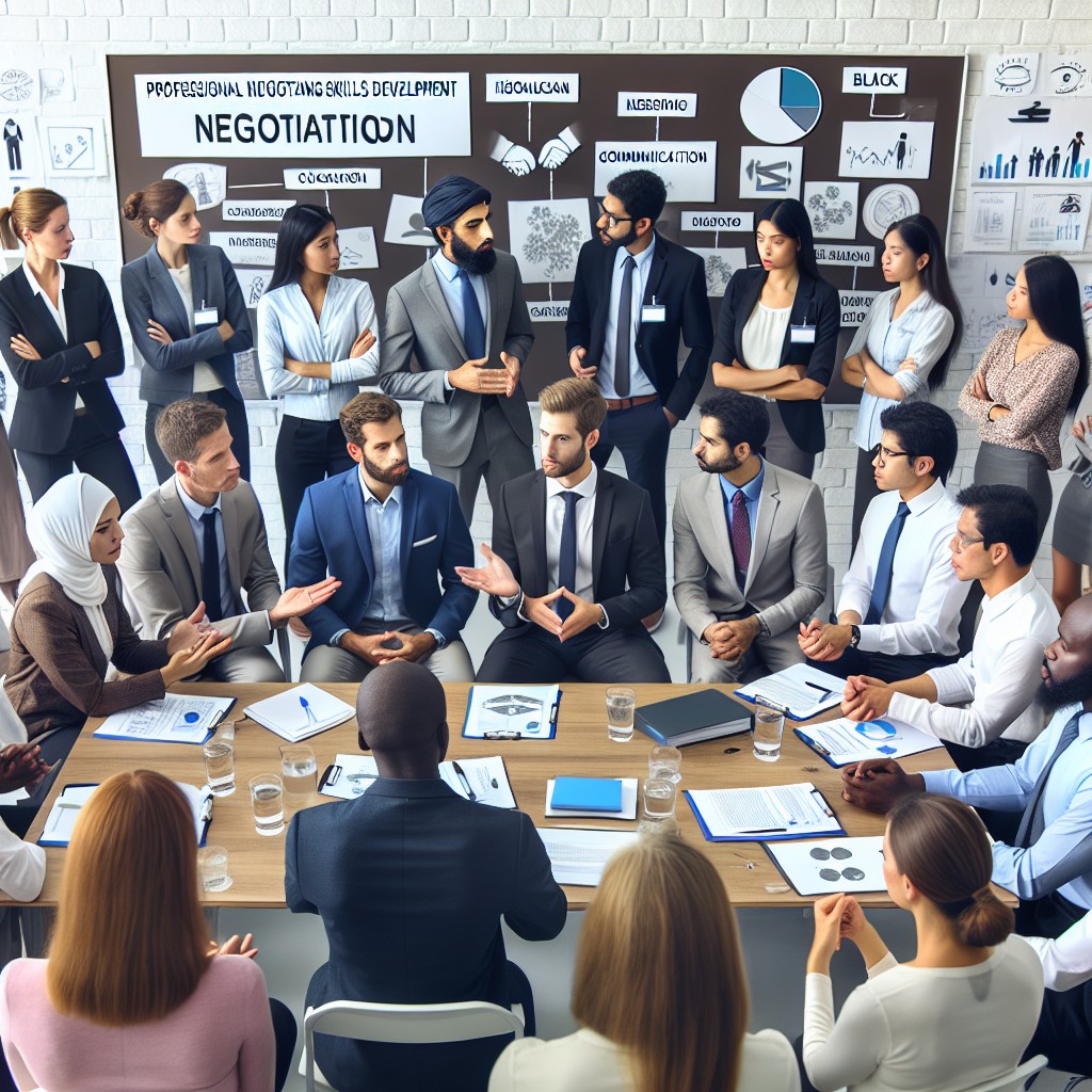 Coaching em desenvolvimento de habilidades de negociação profissional