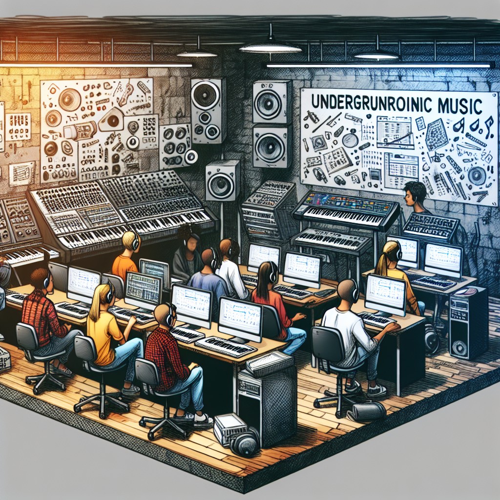 Curso de produção musical para artistas de música eletrônica underground