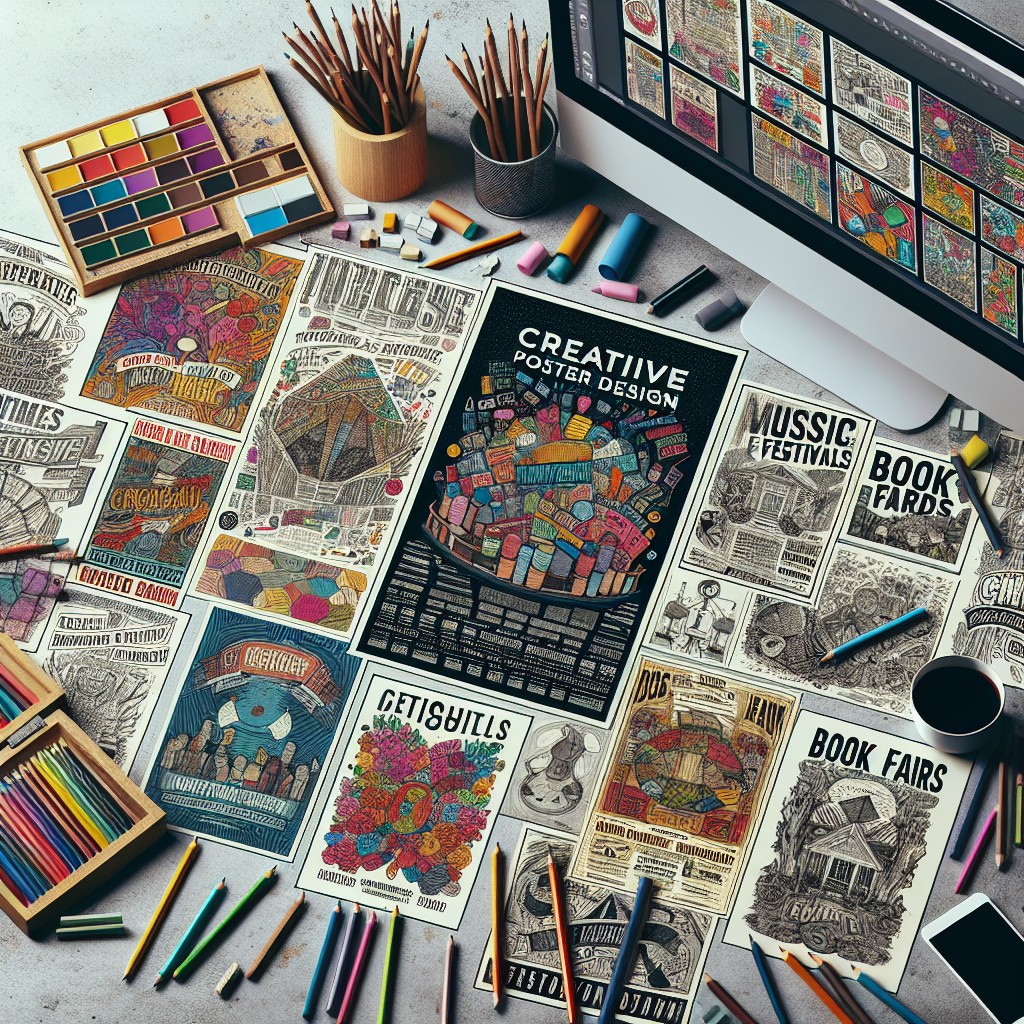 Curso de Design de Posters Criativos para Eventos Culturais