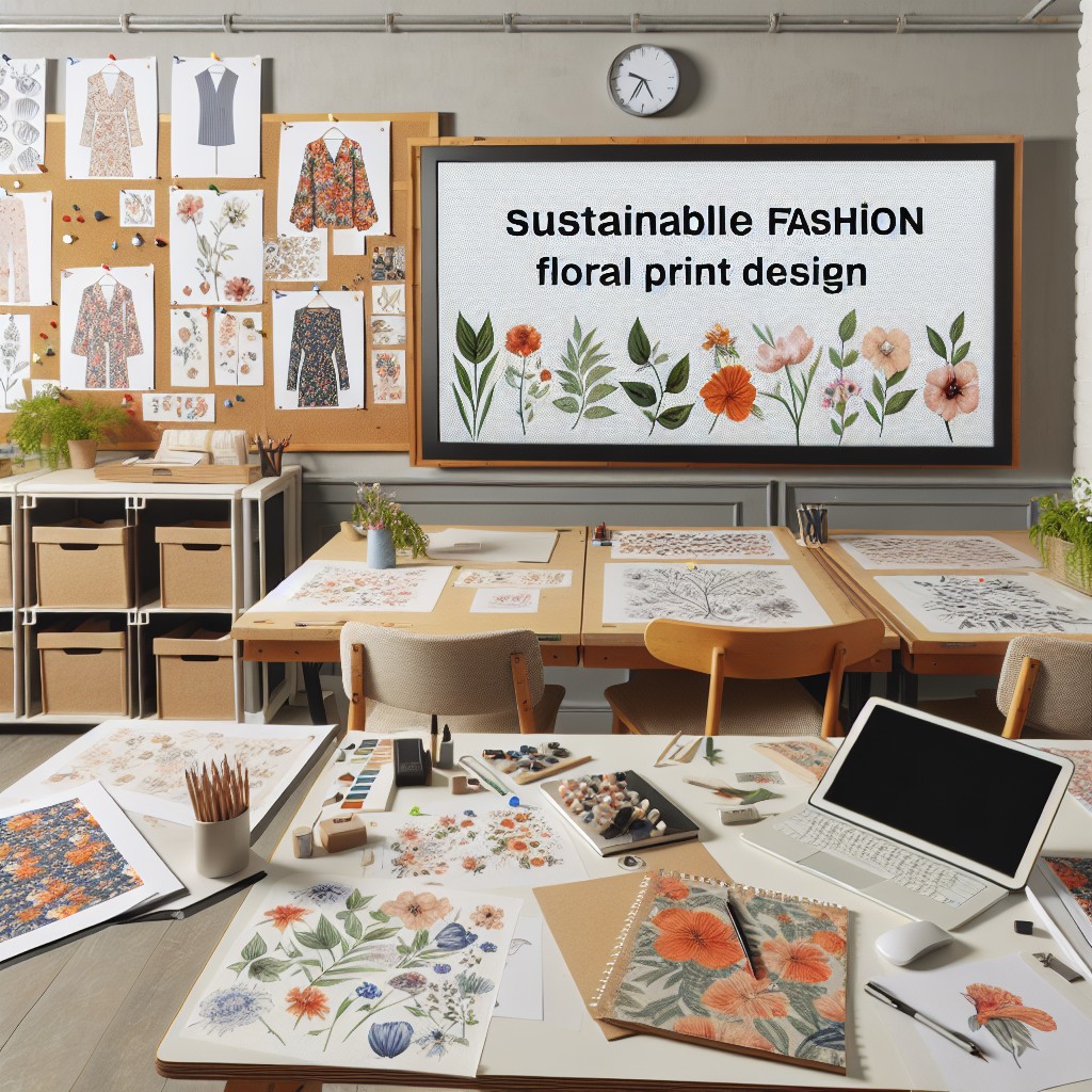 Curso de Design de Estampas Florais para Moda Sustentável  