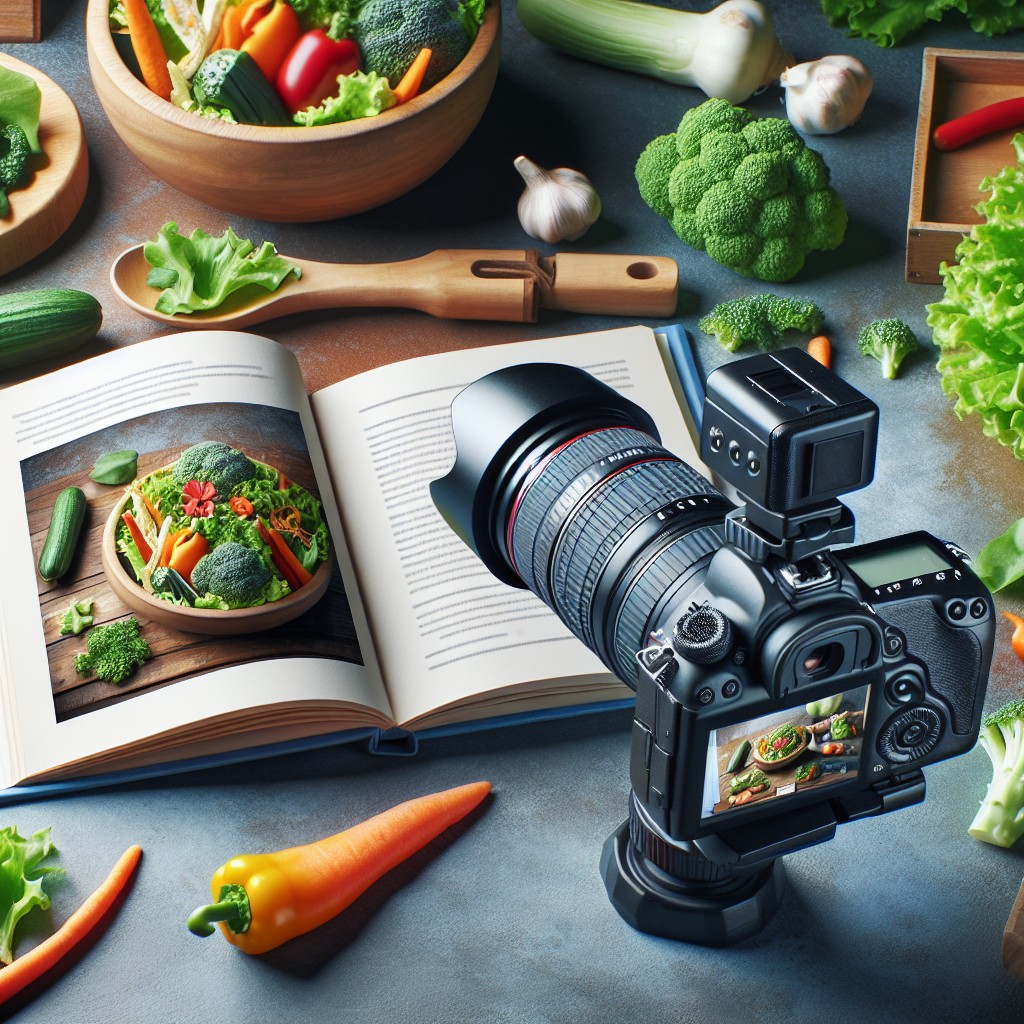 Técnicas de Fotografia de Gastronomia Vegetariana em Vídeo