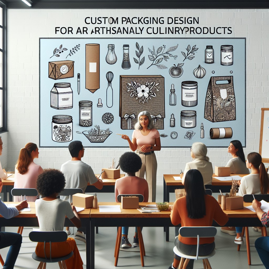 Curso de Design de Embalagens Personalizadas para Produtos Artesanais de Culinária  