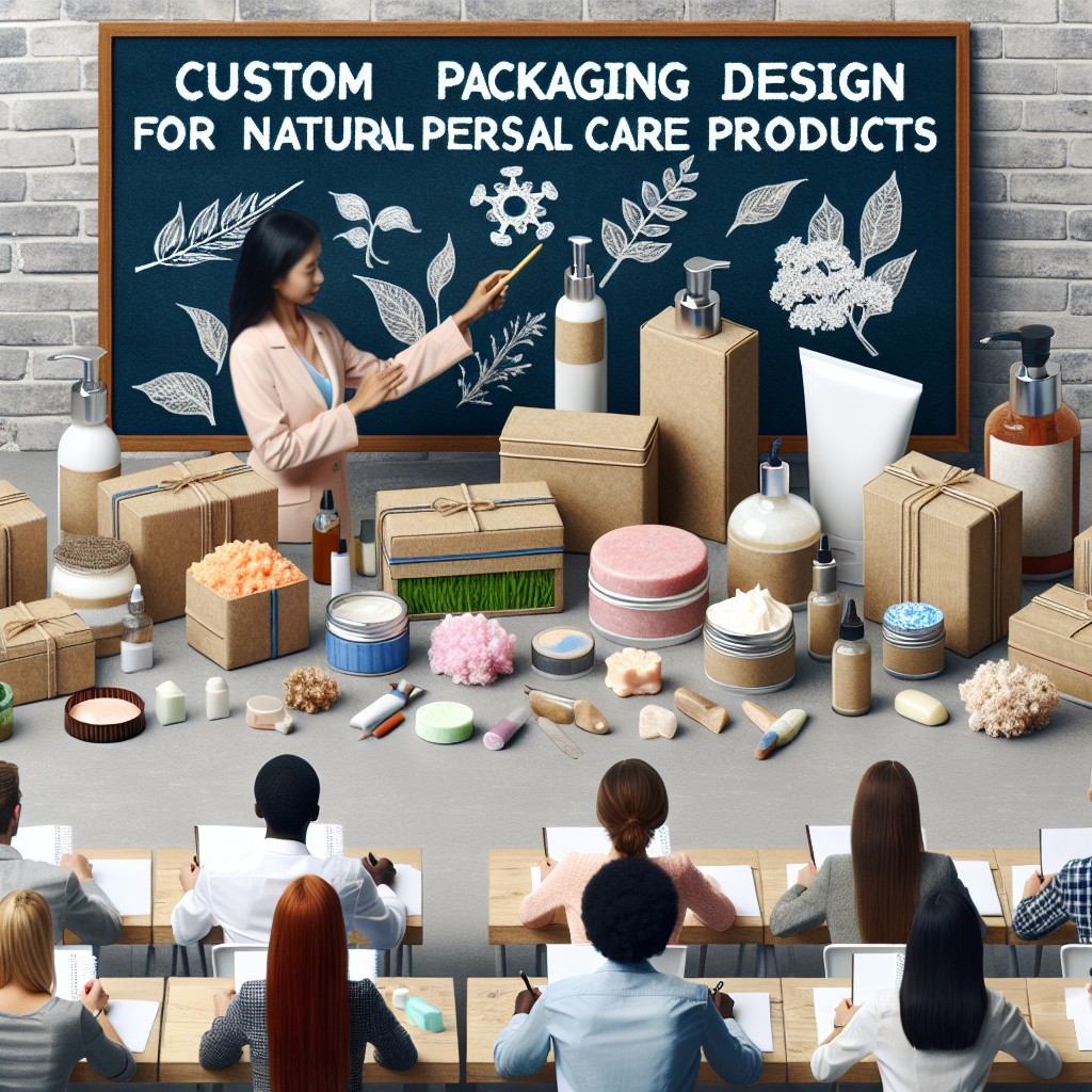 Curso de Design de Embalagens Personalizadas para Produtos de Cuidados Pessoais Naturais